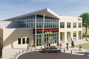 Rendering of Mary Sue Rich Community Center